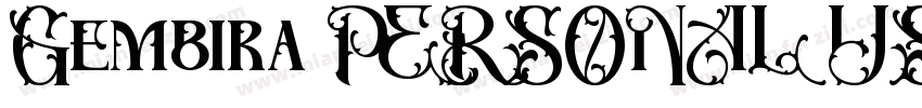 Gembira PERSONAL USE字体转换